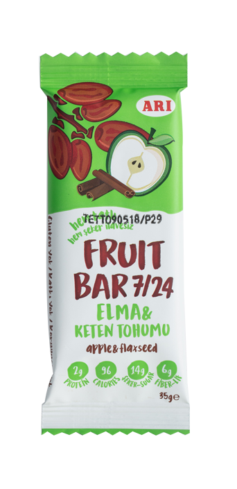 Elma Keten Tohumu Fruit Bar 35gr